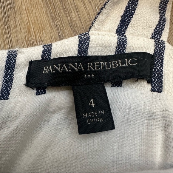 Banana Republic White and Navy Striped Dress - Picture 3 of 10